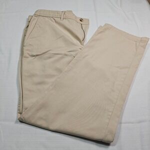 John Blair Mens Khaki Chino Pants Classic Fit Straight Leg Tan Size 34x29